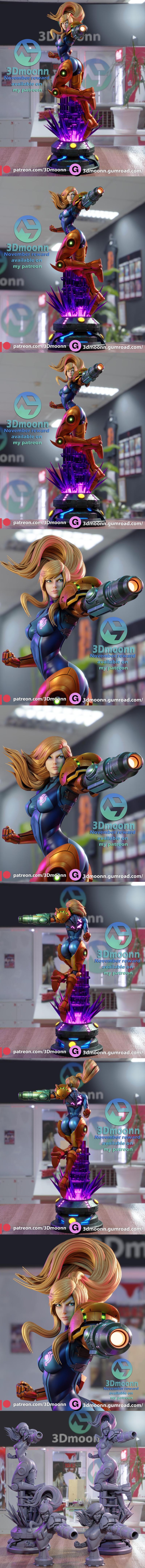 3Dmoonn – Samus Aran - Metroid  