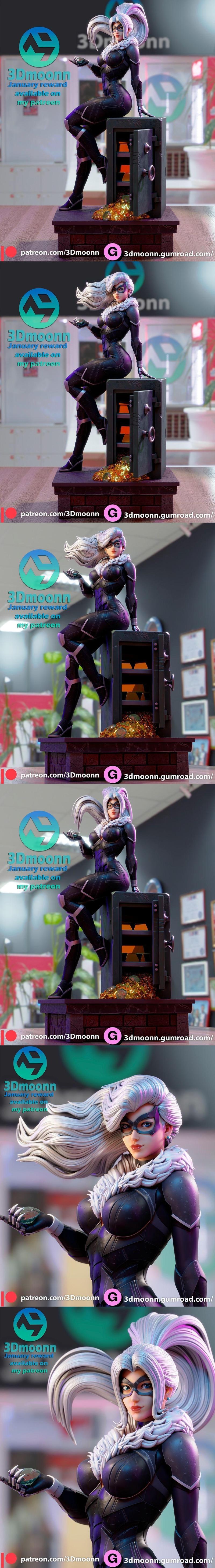 3Dmoonn – Black Cat - Marvel  