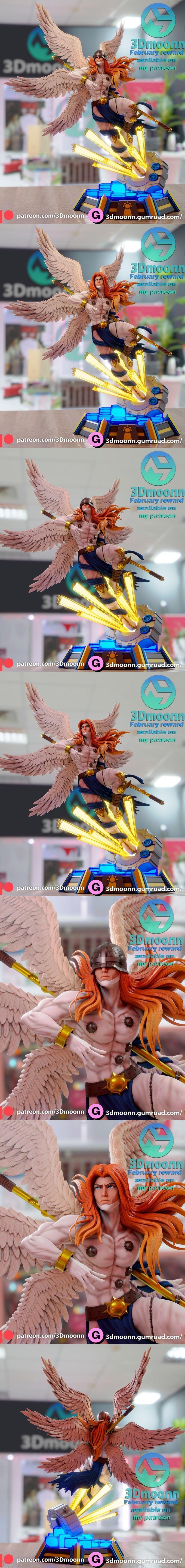 3Dmoonn – Angemon - Digimon  